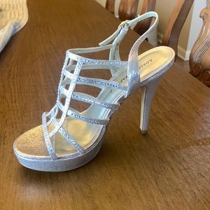 Gold sparkle womens heels - Adrianna Papell Boutique